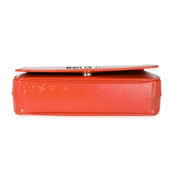 Prada Rame Saffiano Vernice Crossbody Bag - Picture 5 of 8